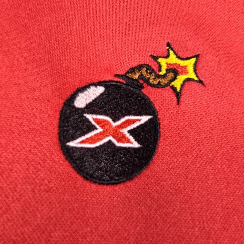 Callaway Golf‎ Shirt X Series Polo Red Mens Medium Stretch Performance Bomb - Picture 4 of 10